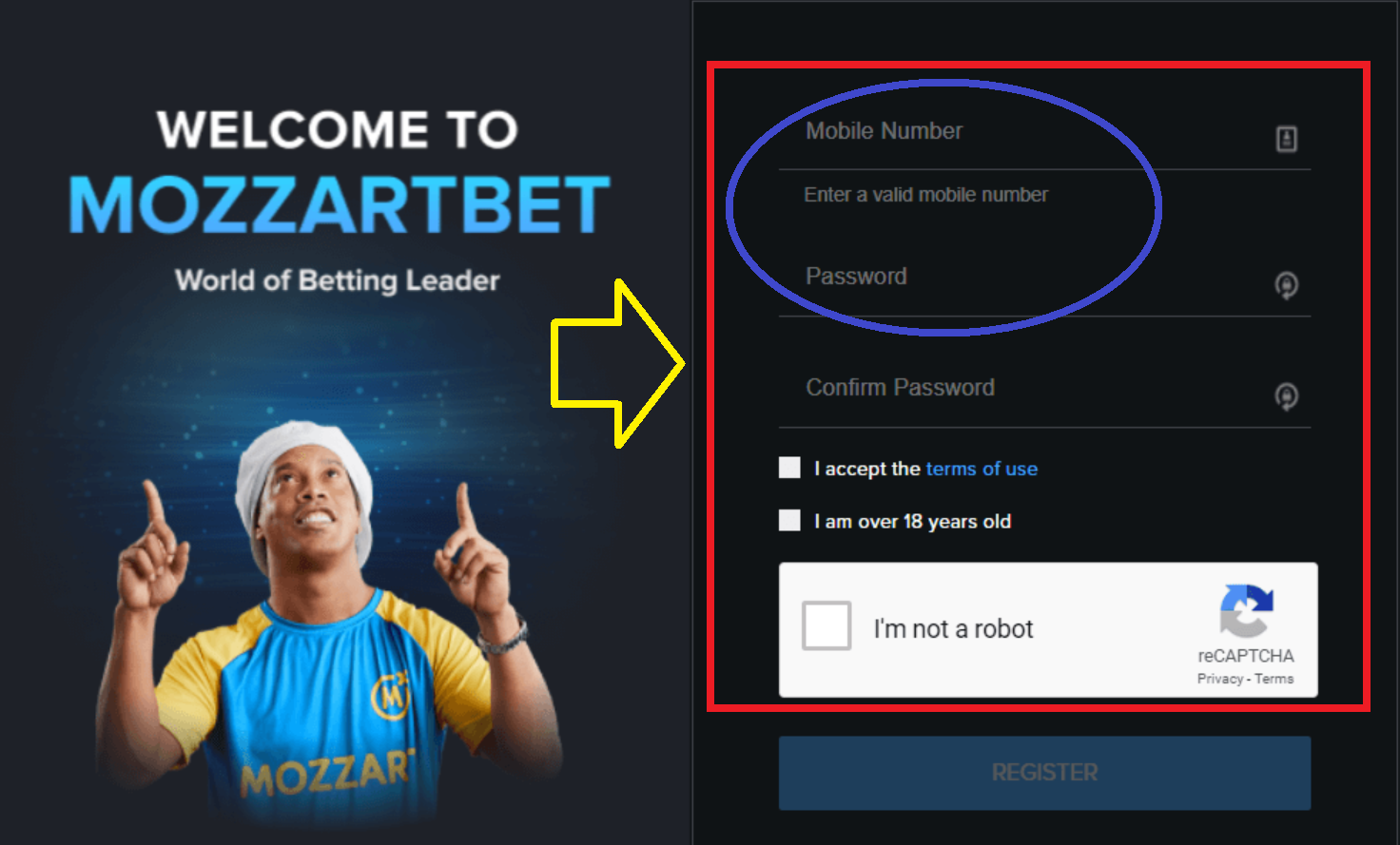 How to register on Mozzart Bet Kenya’s website?